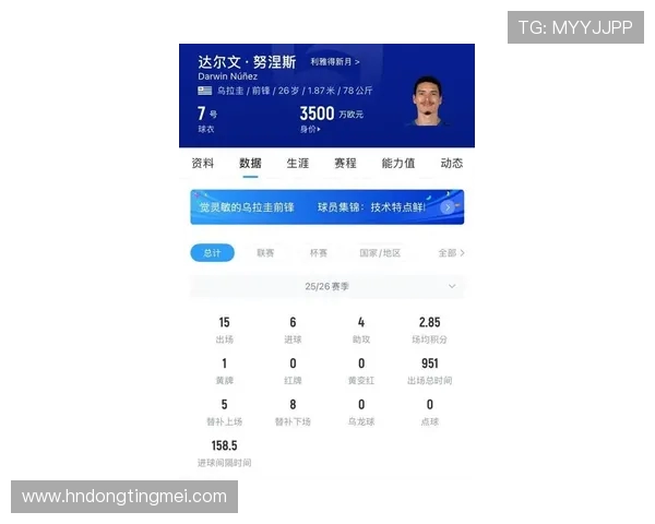 努涅斯在赛季中展现出色表现引发球迷热议与媒体关注